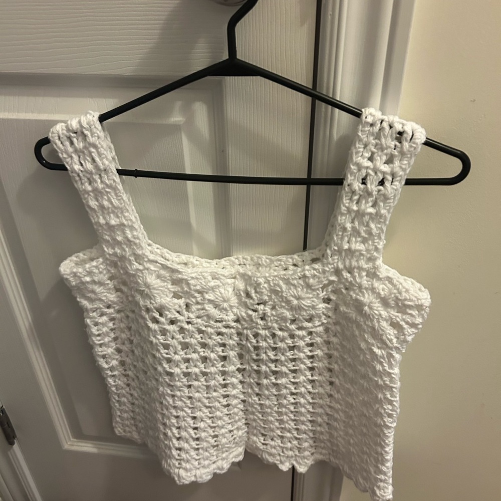 All hand made crocheted top!